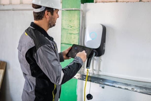 Elektriker integriert digitale Smart-Home-Technik für mehr Komfort und Energieeffizienz in Berlin.